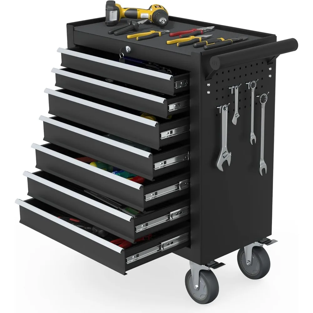 Drawer Rolling Tool Chest, Tool Box with Wheels and Drawers, High Capacity Detachable Mobile Tool Storage Cabinet
Drawer Rolling Tool Chest, Tool Box with Wheels and Drawers, High Capacity Detachable Mobile Tool Storage Cabinet