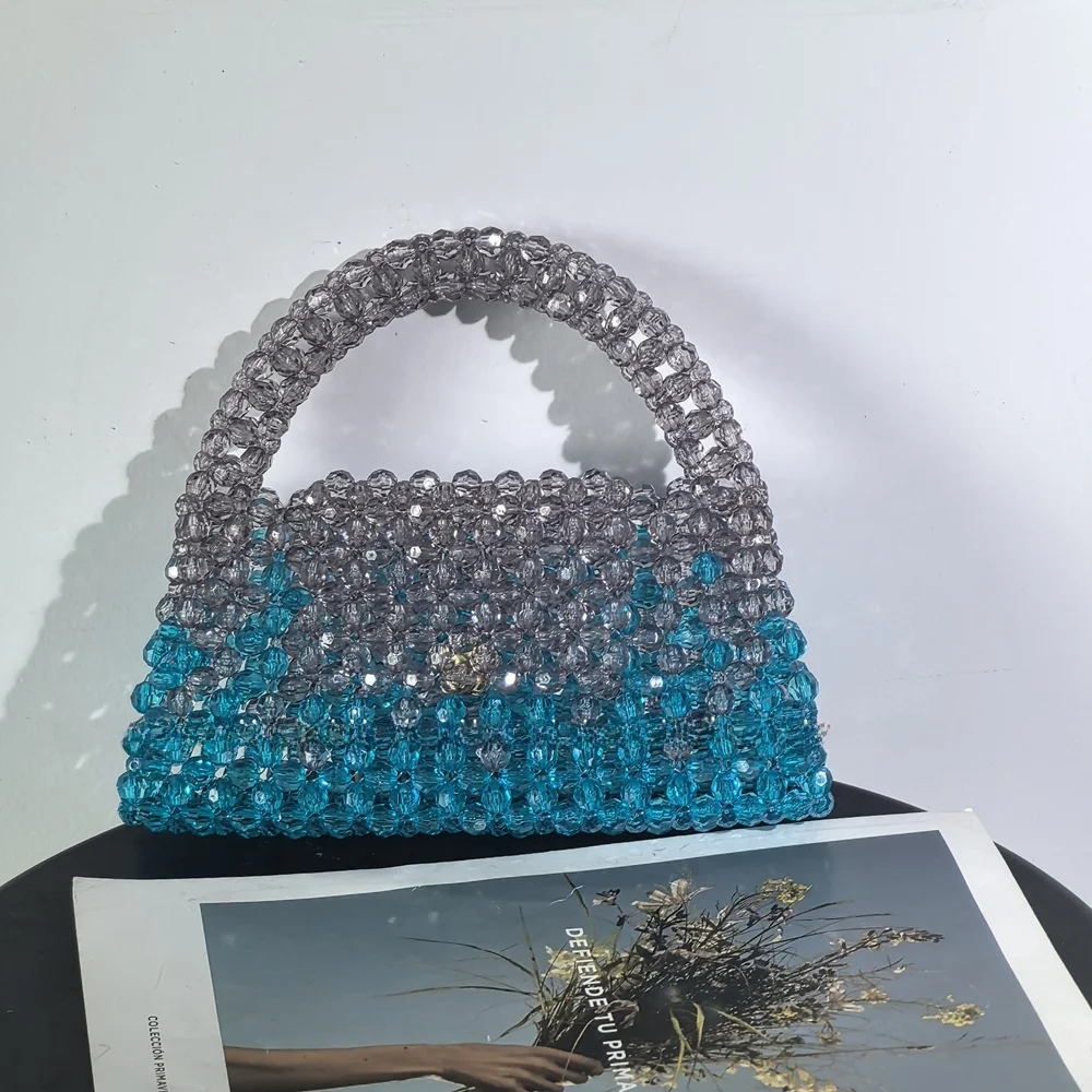Fashionable Handwoven Beaded Clutch Bag Popular at Parties Handheld Design Sensation Color Block Handbag Women's Handbag
Fashionable Handwoven Beaded Clutch Bag Popular at Parties Handheld Design Sensation Color Block Handbag Women's Handbag