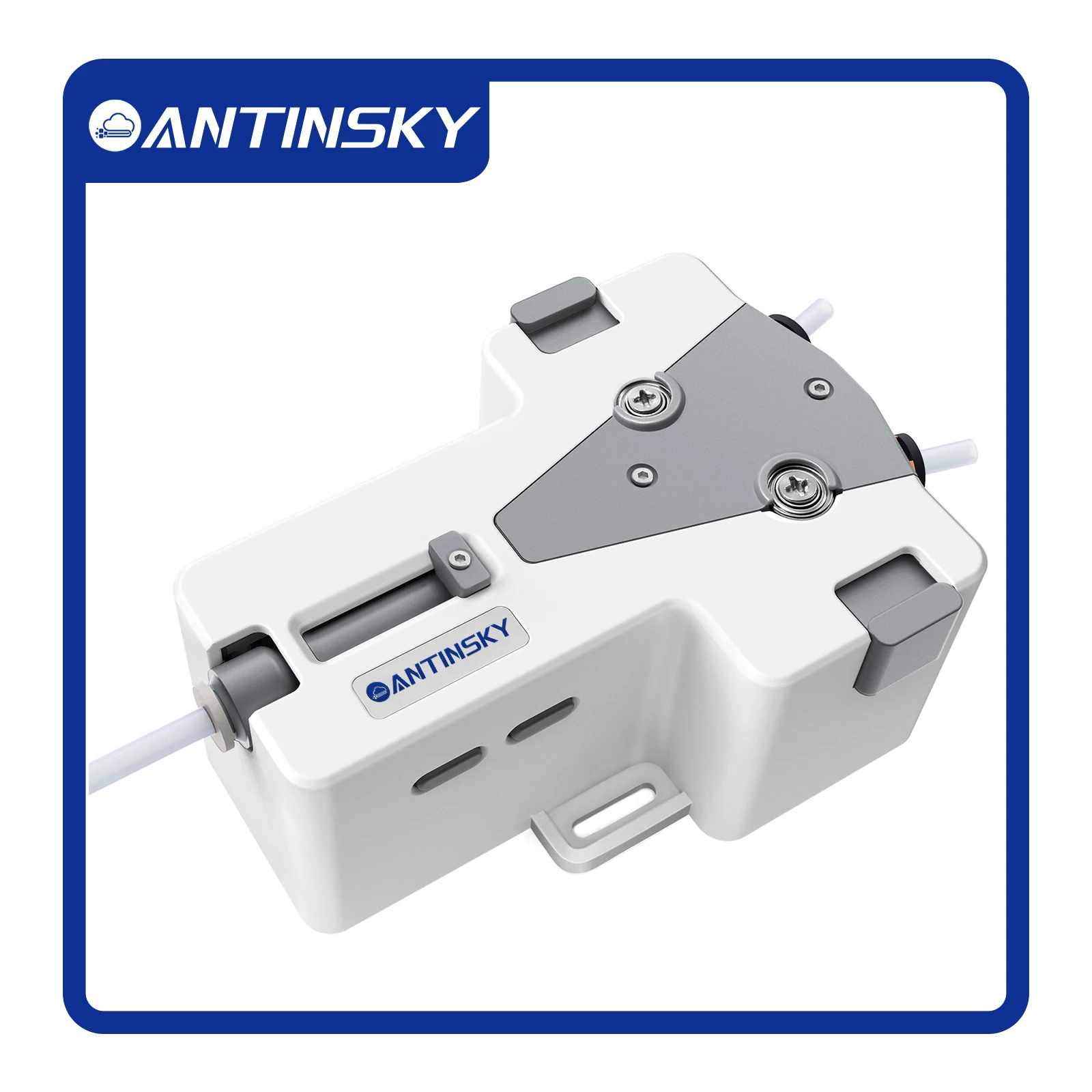 Автоматический податчик филамента Antinsky 3D: интеллектуальное пополнение предотвращает обрывы филамента; совместим с различными размерами филамента.
Автоматический податчик филамента Antinsky 3D: интеллектуальное пополнение предотвращает обрывы филамента; совместим с различными размерами филамента.