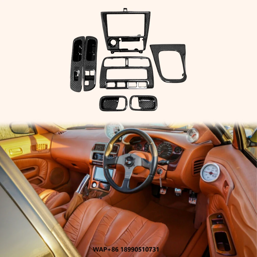For Nissan 200SX S14 (RHD Only) 7pcs Carbon Fiber Interior Replacements Body Parts
For Nissan 200SX S14 (RHD Only) 7pcs Carbon Fiber Interior Replacements Body Parts