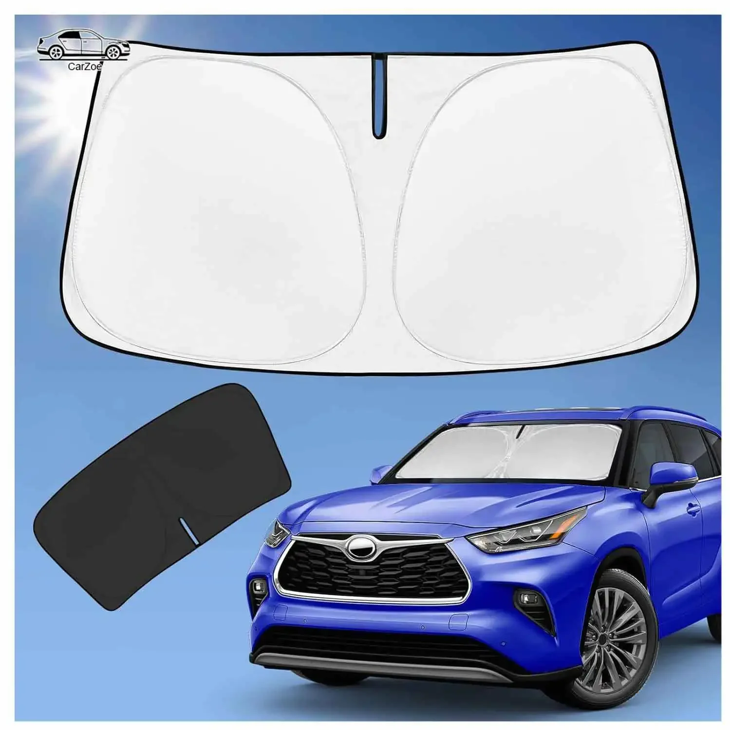 Windshield Sun Shade for 2020-2026 Privacy Heat UV Protection Vehicle Sun Visor Blocks Rays Maintains Coolness
Windshield Sun Shade for 2020-2026 Privacy Heat UV Protection Vehicle Sun Visor Blocks Rays Maintains Coolness