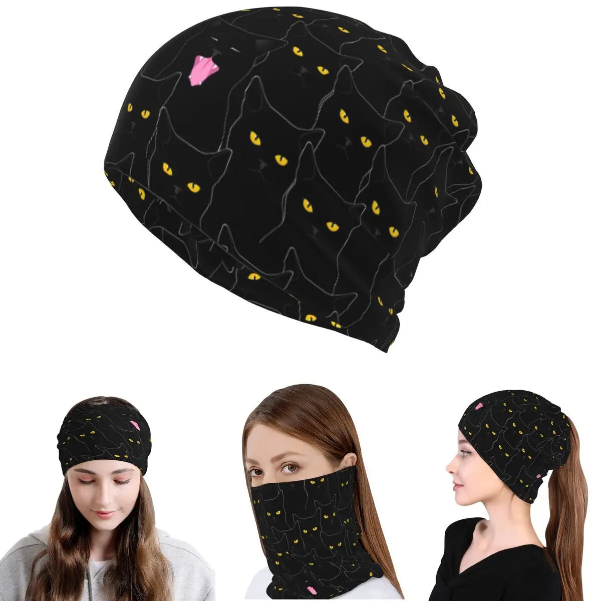 Black Cats Cat Bandana Neck Cover Mask Scarf Multi-use Cycling Scarf Beanies Hat for Men Women Adult Windproof
Black Cats Cat Bandana Neck Cover Mask Scarf Multi-use Cycling Scarf Beanies Hat for Men Women Adult Windproof