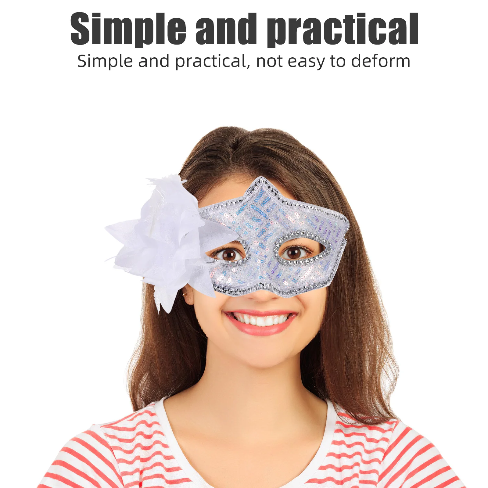 2Pcs Sparkling Sequin Half-Face Masquerade Mask Elegant Party Prom Halloween Carnival Accessory Masquerade Mask for Women
2Pcs Sparkling Sequin Half-Face Masquerade Mask Elegant Party Prom Halloween Carnival Accessory Masquerade Mask for Women