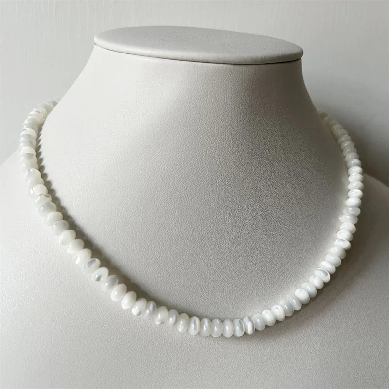 4*6MM Oval Sea Shell Necklace Genuine Natural Choker Original MOP Gemstone Women White Color Jewelry Design Handmade Gift
4*6MM Oval Sea Shell Necklace Genuine Natural Choker Original MOP Gemstone Women White Color Jewelry Design Handmade Gift
