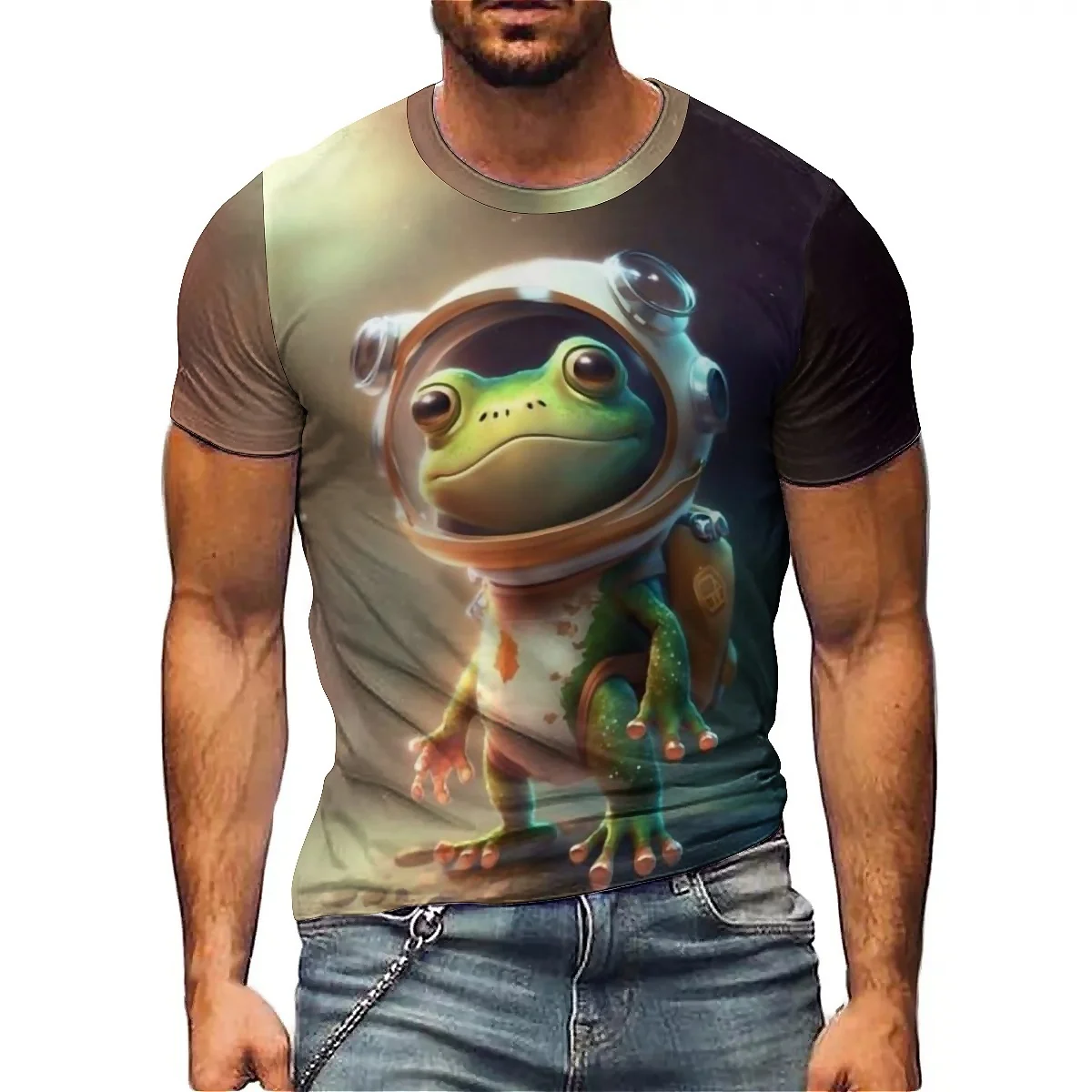 Holiday Costume Novel Outfit Men's 3D Printed Short-Sleeve T-Shirt - Men's Full-Body Print Top
Holiday Costume Novel Outfit Men's 3D Printed Short-Sleeve T-Shirt - Men's Full-Body Print Top