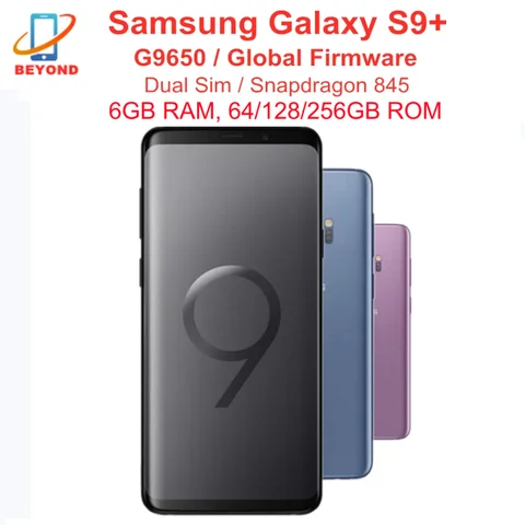 Samsung Galaxy S9 Plus S9+ G9650 Dual Sim Octa Core 6.2" 6GB RAM 64/128/256GB ROM NFC Snapdragon 845 4G LTE Cell Phone