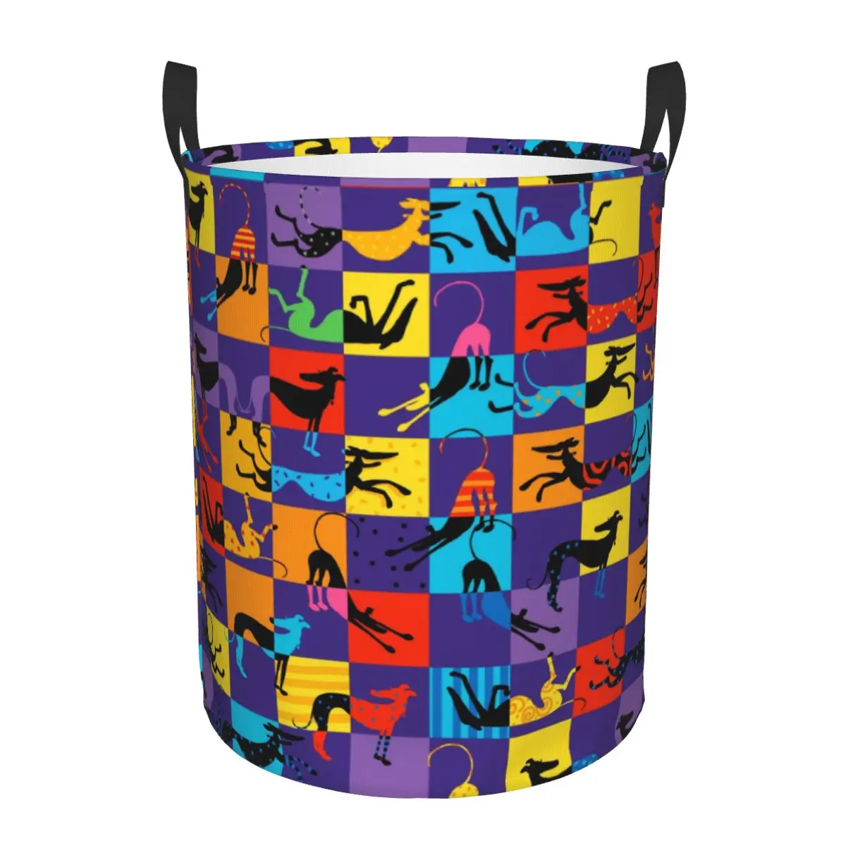 Custom Pop Art Hounds Lurcher Laundry Basket Foldable Greyhound Whippet Sighthound Dog Clothes Toy Hamper Storage Bin for
Custom Pop Art Hounds Lurcher Laundry Basket Foldable Greyhound Whippet Sighthound Dog Clothes Toy Hamper Storage Bin for