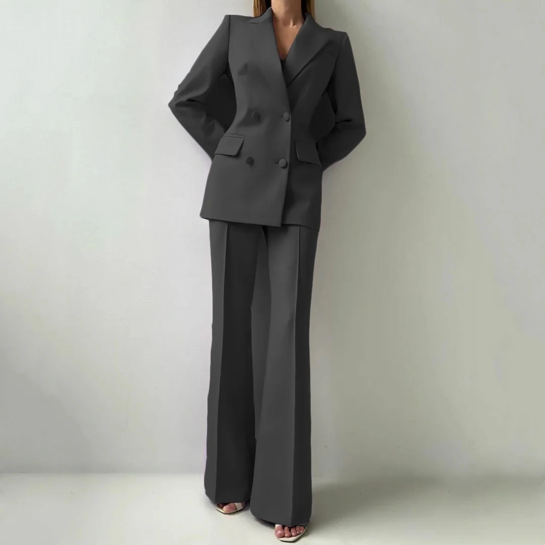Women Suit 2 Pieces Double Button Solid For Wedding Banquet Party Business Commute Casual Daily Blazer And Pants
Women Suit 2 Pieces Double Button Solid For Wedding Banquet Party Business Commute Casual Daily Blazer And Pants