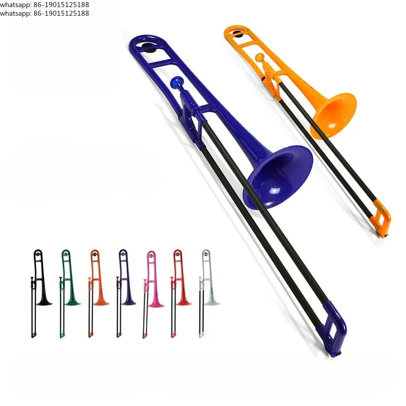 New plastic brass instrument tenor B flat trombone beginner grade performance
New plastic brass instrument tenor B flat trombone beginner grade performance