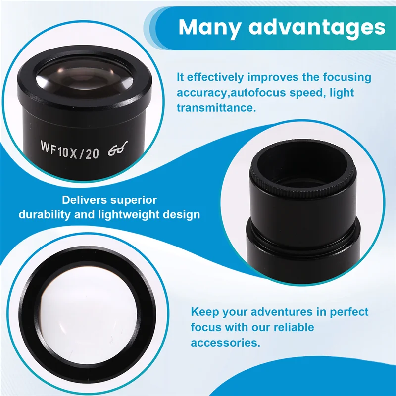 A02M-2PCS WF10X-20MM High Eyepoint Wide-Angle Ocular For Binocular Trinocular Stereo Microscope Installation Interface
A02M-2PCS WF10X-20MM High Eyepoint Wide-Angle Ocular For Binocular Trinocular Stereo Microscope Installation Interface