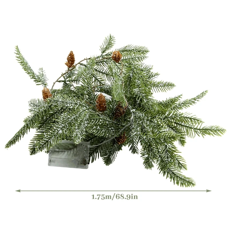 LED Pine Needle String Lights for New Year Xmas Tree Decor Battery Powered 1.75m
LED Pine Needle String Lights for New Year Xmas Tree Decor Battery Powered 1.75m