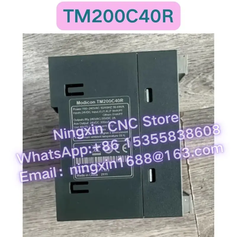 Second-hand TM200C40R PLC module Functional test OK Fast delivery
Second-hand TM200C40R PLC module Functional test OK Fast delivery