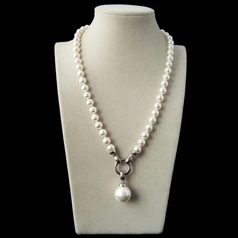New white color 10MM multiterm and flexible and changeable style shell imitation pearl fashion necklace
New white color 10MM multiterm and flexible and changeable style shell imitation pearl fashion necklace