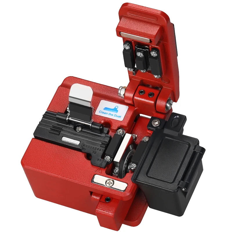 Optical Fiber Cleaver FTTH High Precision Cutting Tool Fiber Optic Cable Cutting Knife 16 Surface Blade With Waste Fiber Box
Optical Fiber Cleaver FTTH High Precision Cutting Tool Fiber Optic Cable Cutting Knife 16 Surface Blade With Waste Fiber Box