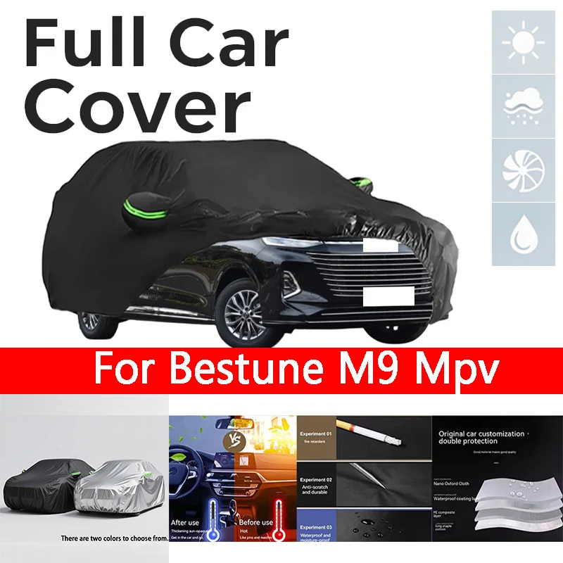 Full black Car Covers for Bestune M9 Mpv Waterproof All-Weather Windproof Dustproof UV-Protected Outdoor Use
Full black Car Covers for Bestune M9 Mpv Waterproof All-Weather Windproof Dustproof UV-Protected Outdoor Use