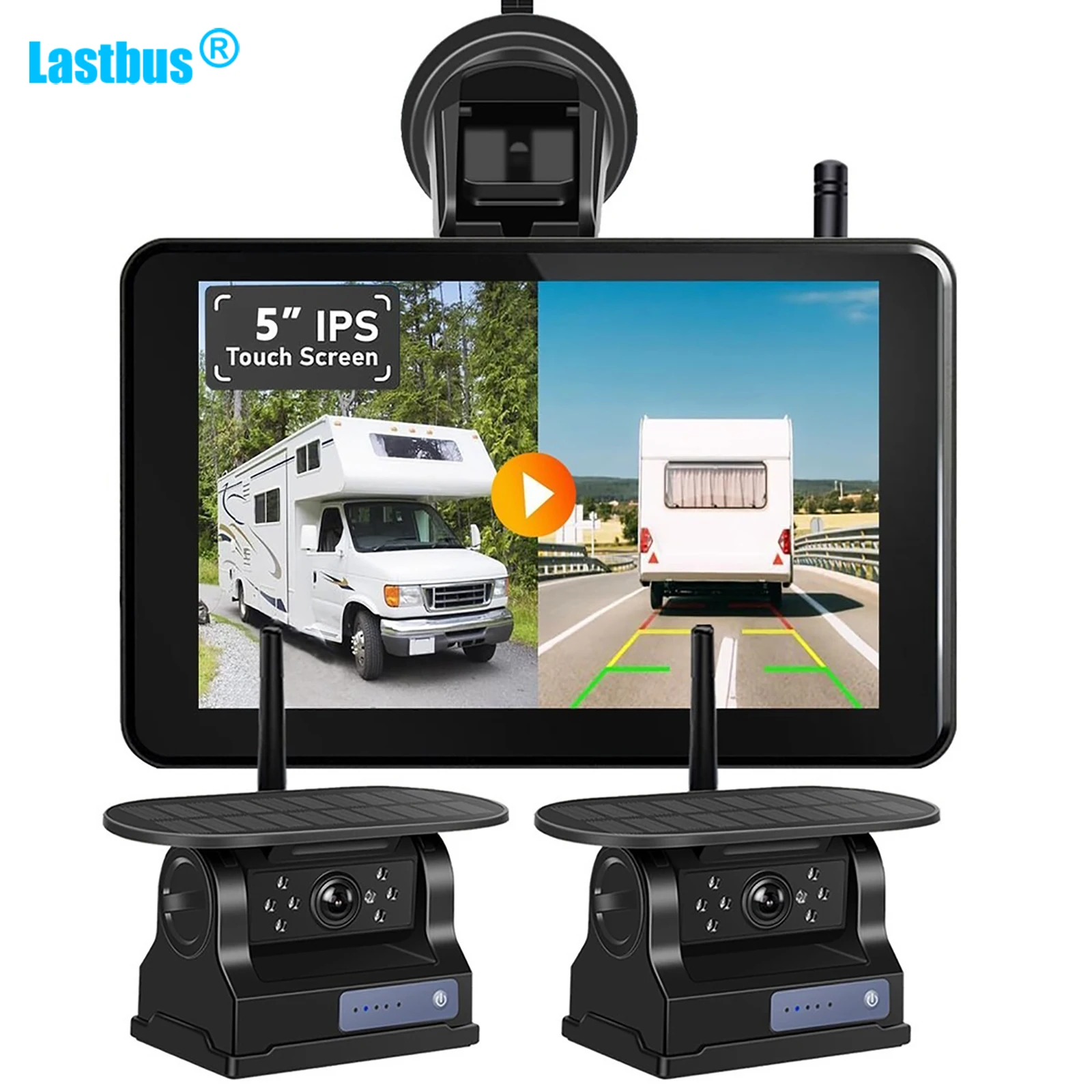 Lastbus Solar Backup Camera Magnetic Wireless With Touch Screen DVR Monitor BSD For RV Truck Bus Trailers Camper
Lastbus Solar Backup Camera Magnetic Wireless With Touch Screen DVR Monitor BSD For RV Truck Bus Trailers Camper