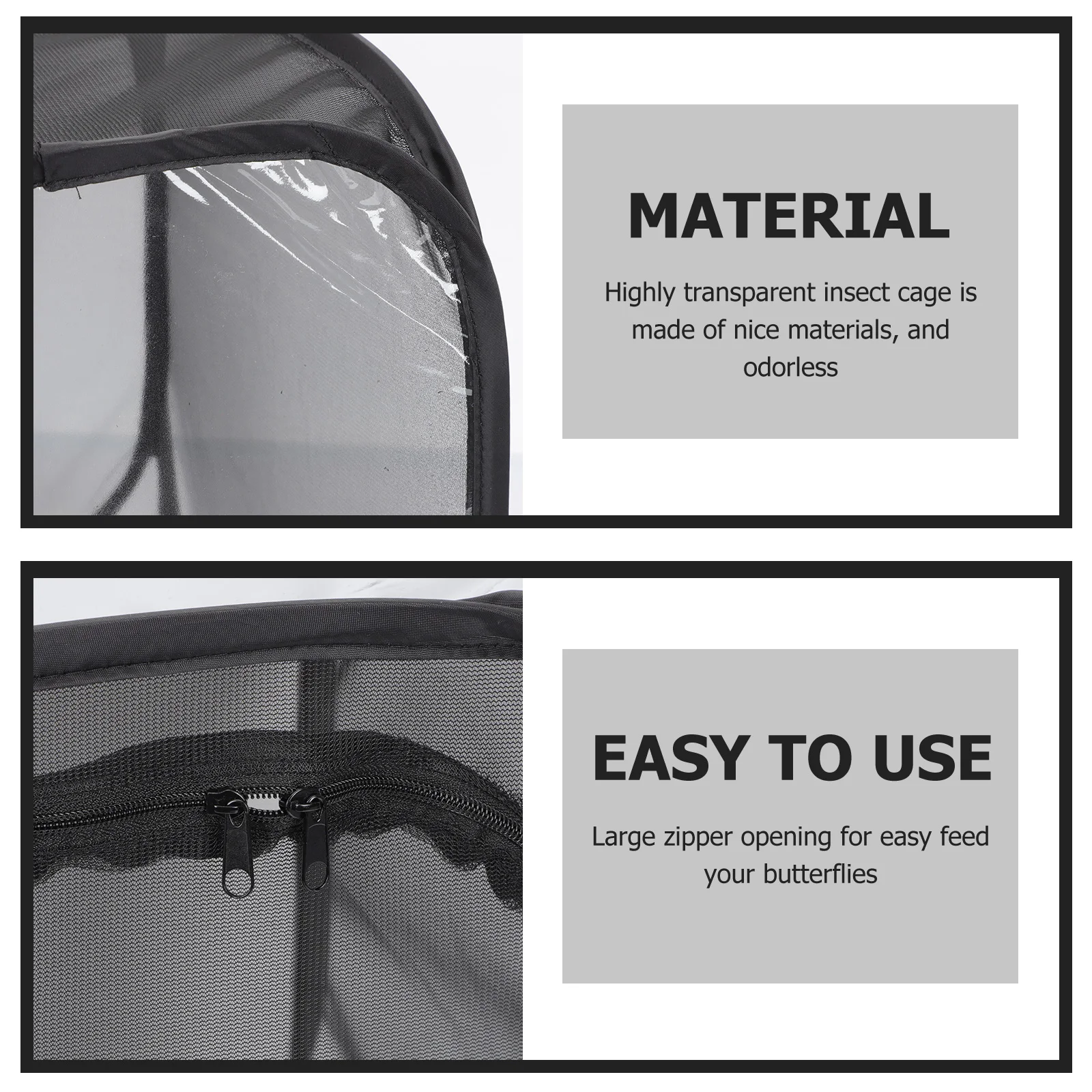 Insect-proof Plant Observer Fold Viewing Polyester Cloth Indoor Habitats Breathable Observation Kits Enclosure Breeding Cages
Insect-proof Plant Observer Fold Viewing Polyester Cloth Indoor Habitats Breathable Observation Kits Enclosure Breeding Cages