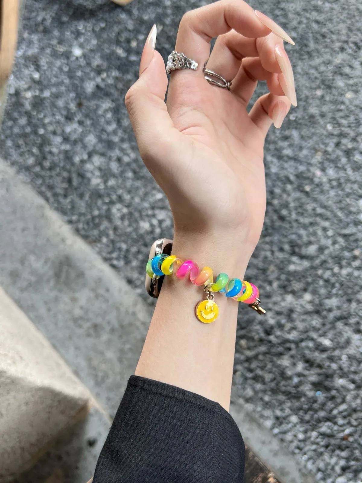 Compatible with iWatch strap 38mm 40mm 41mm 42mm 44mm 45mm 49mm Color elastic telephone line fashion strap
Compatible with iWatch strap 38mm 40mm 41mm 42mm 44mm 45mm 49mm Color elastic telephone line fashion strap