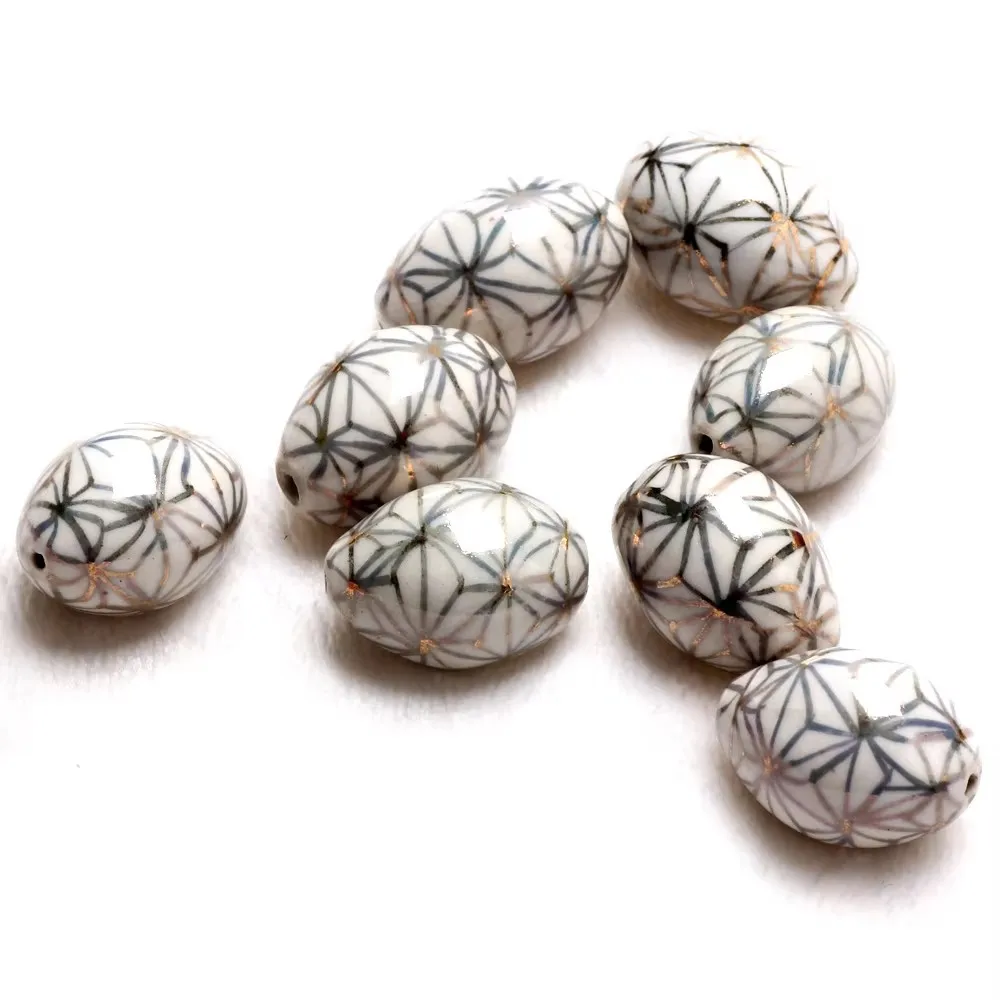 2PCS/Lot Elliptical Patterned Ceramic Beads DIY Jewelry Making Accessories
2PCS/Lot Elliptical Patterned Ceramic Beads DIY Jewelry Making Accessories
