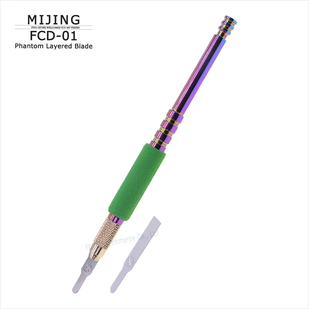 Лезвие MIJING FCD-01 Phantom Многослойное лезвие для телефона, печатная плата, микросхема, сварочная площадка, клей, чистый скребок, наборы ножей
Лезвие MIJING FCD-01 Phantom Многослойное лезвие для телефона, печатная плата, микросхема, сварочная площадка, клей, чистый скребок, наборы ножей