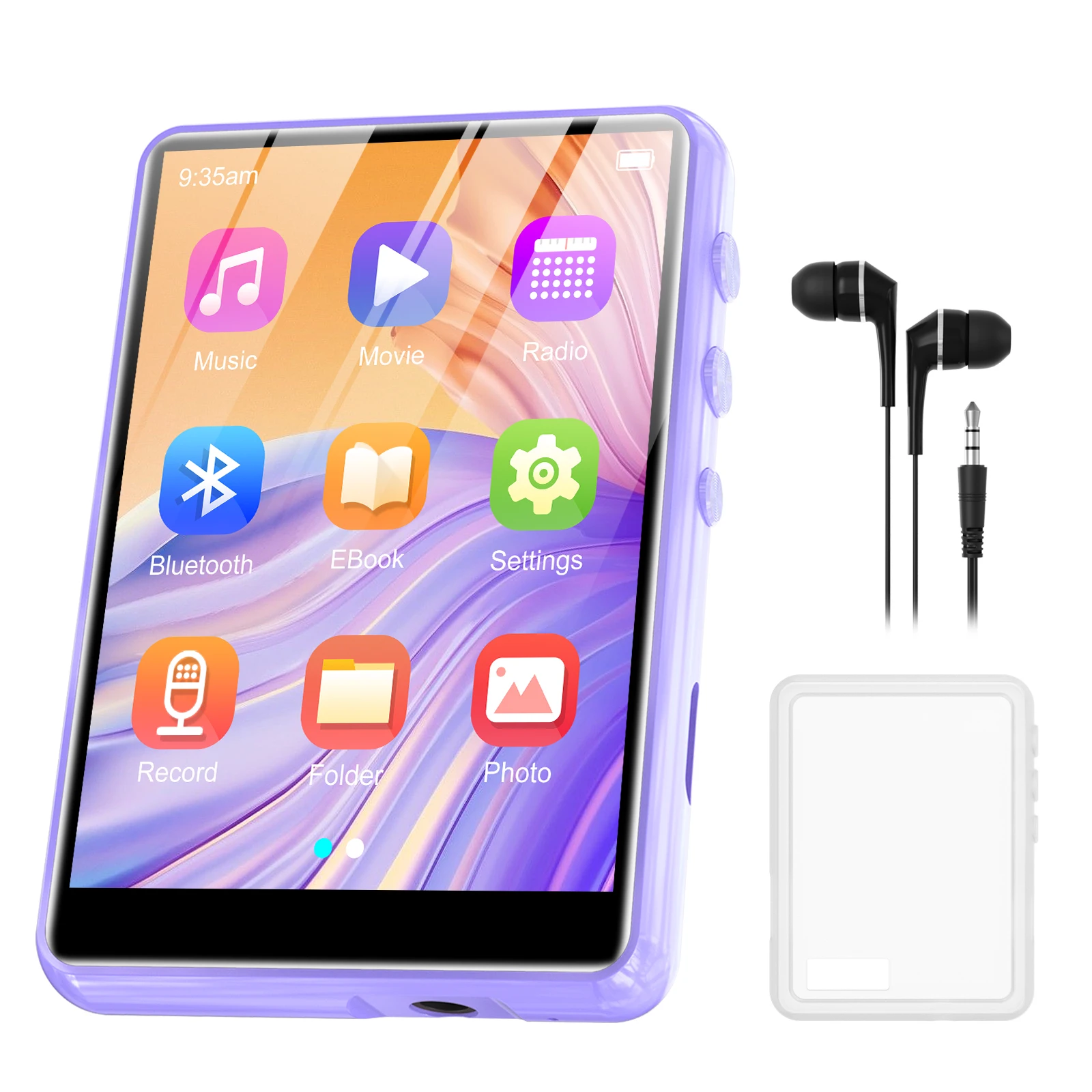 ZAQE 64GB Bluetooth 5.3 MP3 Player with Touchscreen, FM Radio with HD Speakers, up to 128GB Blue
ZAQE 64GB Bluetooth 5.3 MP3 Player with Touchscreen, FM Radio with HD Speakers, up to 128GB Blue