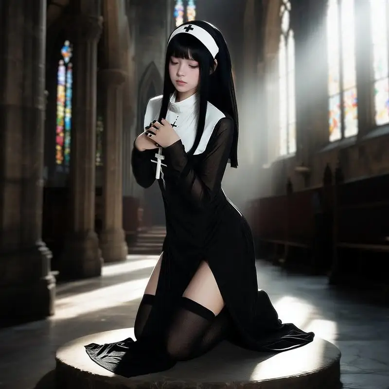 Sexy Nun Costume Adult Halloween Performance Role-playing Carnival Cosplay Traditional Chinese Stage Costume Women's Fashion
Sexy Nun Costume Adult Halloween Performance Role-playing Carnival Cosplay Traditional Chinese Stage Costume Women's Fashion