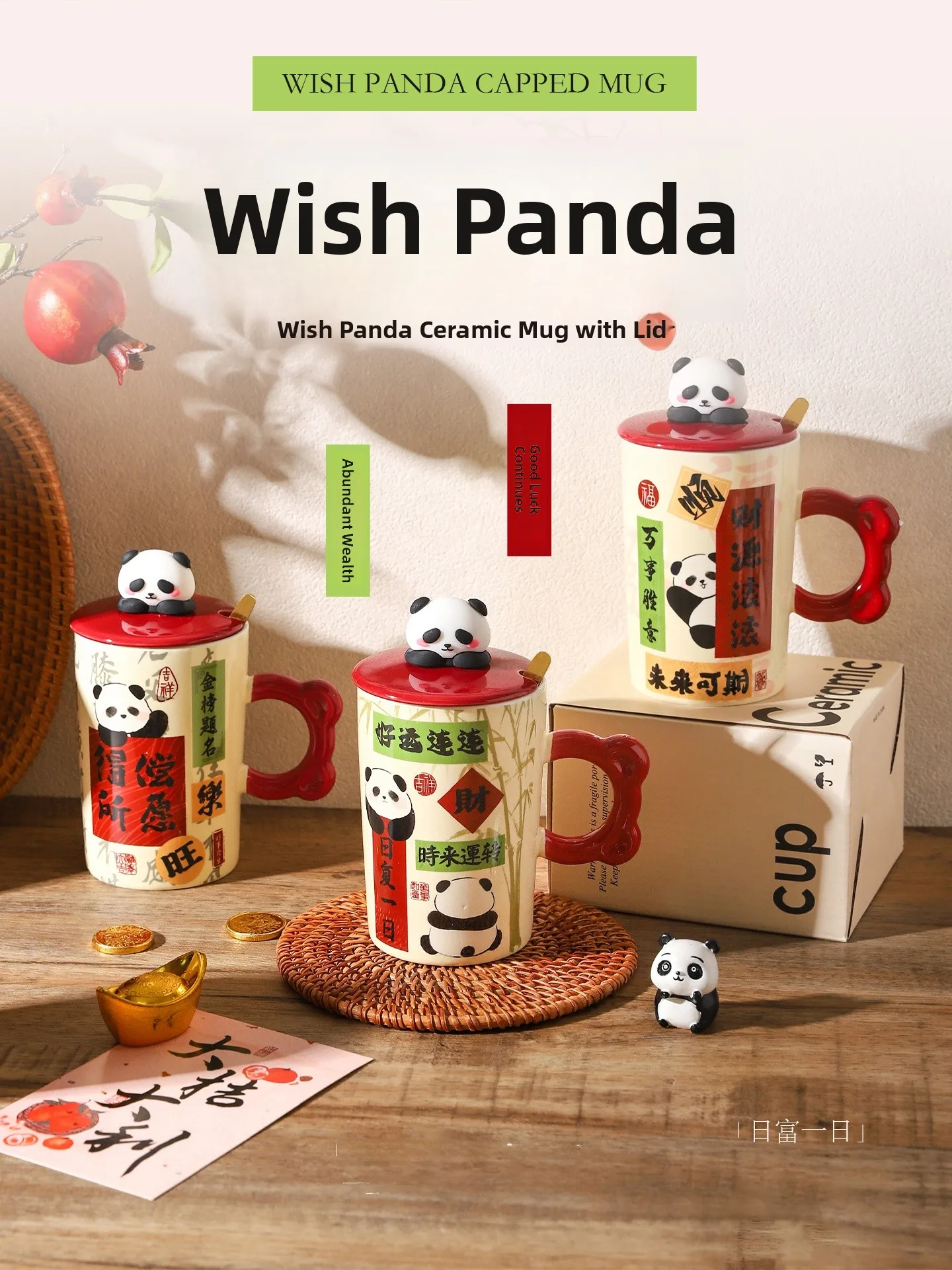 Cute Panda Ceramic Mugs with Lid And Spoon Creative Home Office Water Coffee Milk Cups Animal Pattern Single Ear Handle Design
Cute Panda Ceramic Mugs with Lid And Spoon Creative Home Office Water Coffee Milk Cups Animal Pattern Single Ear Handle Design