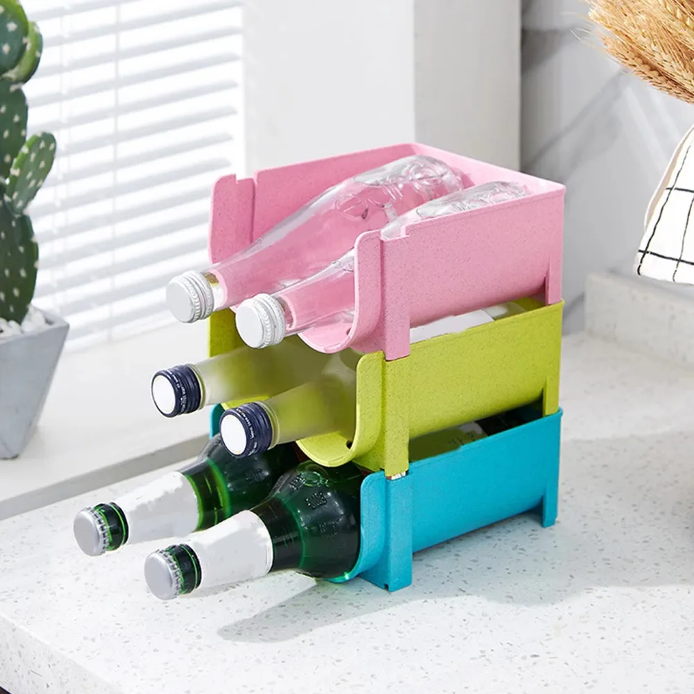 Quality Anti-skid Refrigerator Can Beverage Rack Stackable Plastic Bottle Organizer Space Saving Beer Cola Storage Holder Home
Quality Anti-skid Refrigerator Can Beverage Rack Stackable Plastic Bottle Organizer Space Saving Beer Cola Storage Holder Home