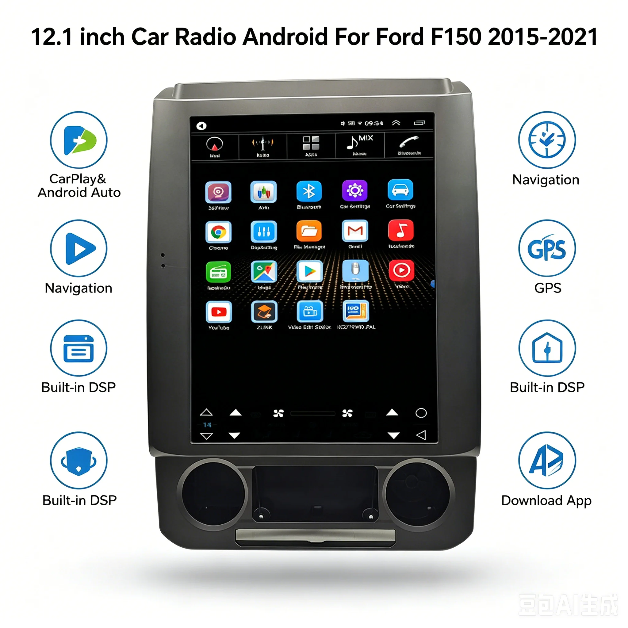 Android 15 For Ford F150 2015-2021 Car Radio GPS Navigation Tesla Screen Head Unit Player Multimedia Stereo HD Screen Carplay
Android 15 For Ford F150 2015-2021 Car Radio GPS Navigation Tesla Screen Head Unit Player Multimedia Stereo HD Screen Carplay