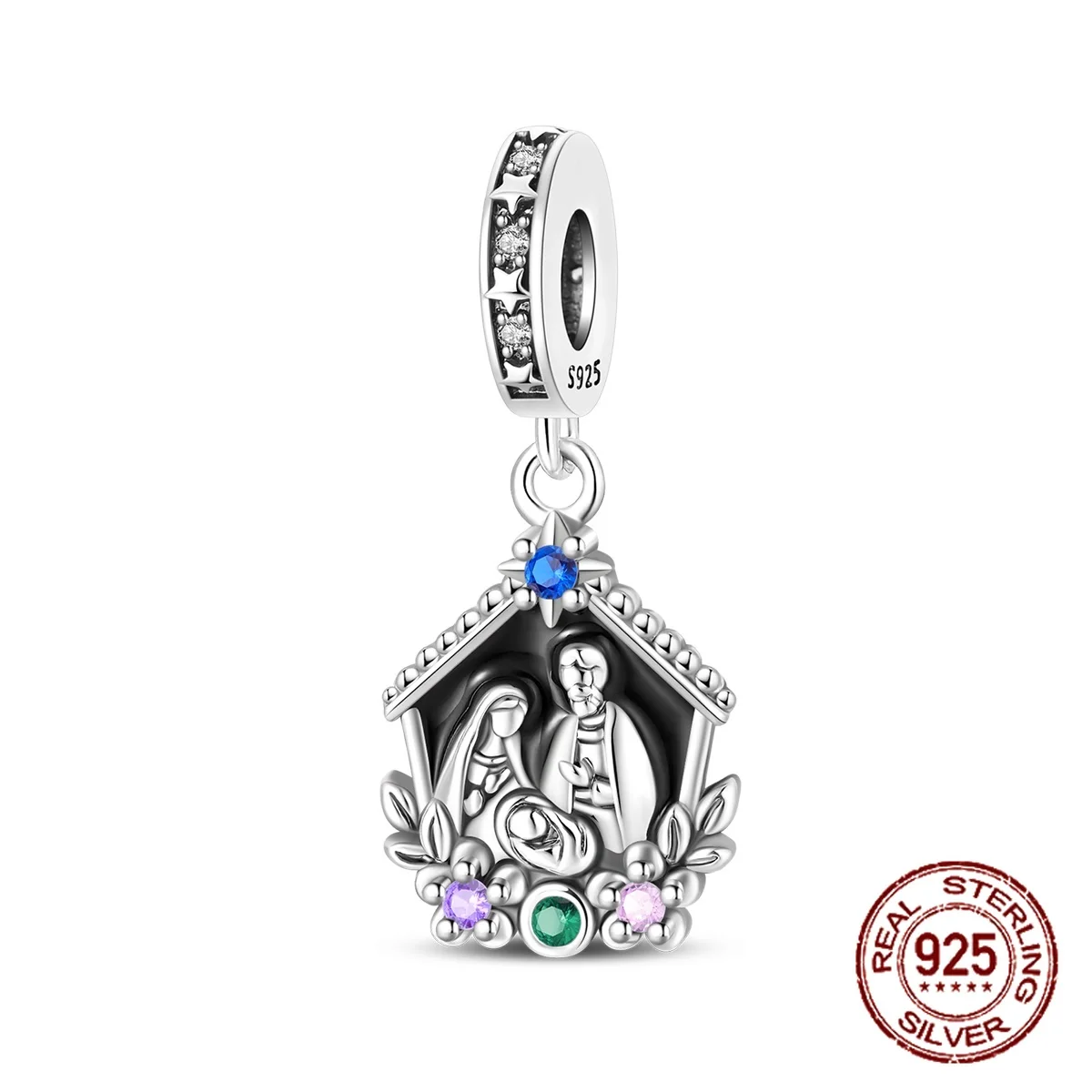 925 Sterling Silver Madonna and Child Jesus Nativity Pendant Classic Charm Fit Original Charm Bracelets Women DIY Jewelry Gift
925 Sterling Silver Madonna and Child Jesus Nativity Pendant Classic Charm Fit Original Charm Bracelets Women DIY Jewelry Gift