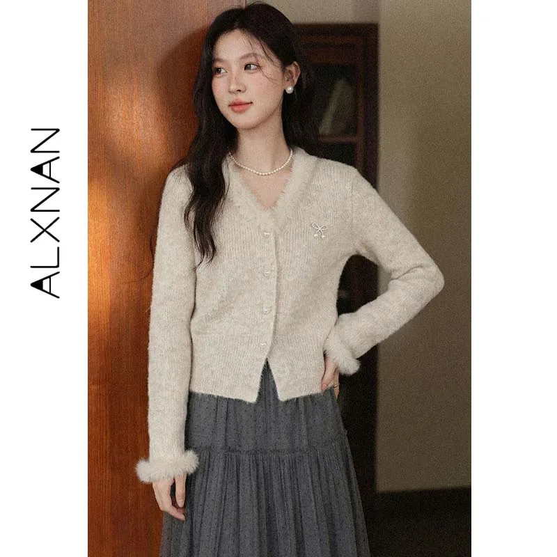ALXNAN Korean Style Wool Sweater Waist Cinch Lazy Elegant Knit Top Long Sleeve Women Autumn Winter Female Clothing DYL662558-2
ALXNAN Korean Style Wool Sweater Waist Cinch Lazy Elegant Knit Top Long Sleeve Women Autumn Winter Female Clothing DYL662558-2