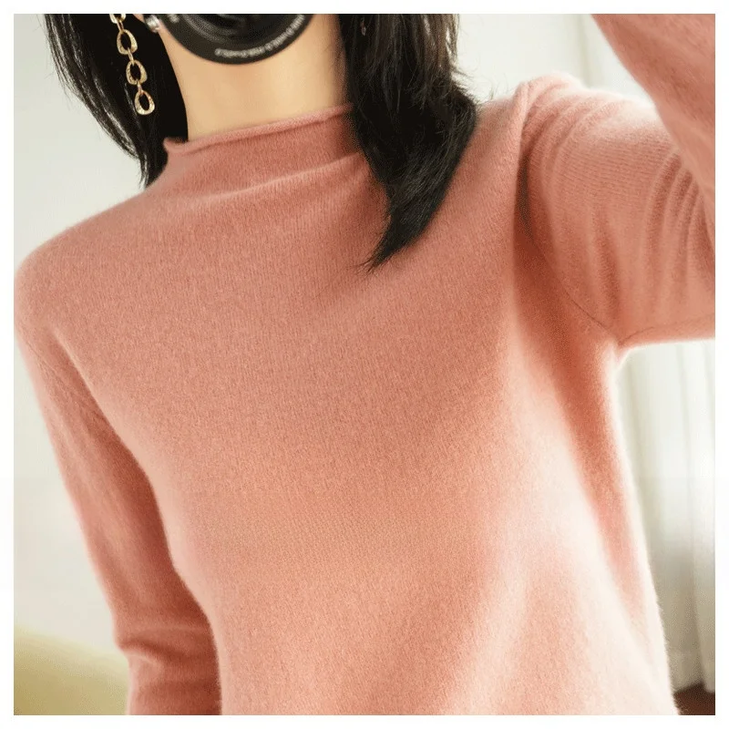Fashionable Cashmere Knitted Base Shirt Women's Medium Thick Autumn Winter Half High Cuffed Collar Knitwear Straight Cut Long...
Fashionable Cashmere Knitted Base Shirt Women's Medium Thick Autumn Winter Half High Cuffed Collar Knitwear Straight Cut Long...