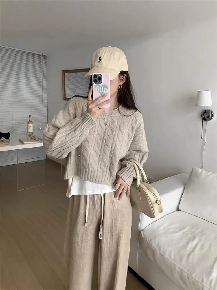 Уютный вязаный свитер, круглый пуловер Ne, мягкий осенне-весенний женский топ, повседневная внутренняя одежда, весна-осень Ne...
Уютный вязаный свитер, круглый пуловер Ne, мягкий осенне-весенний женский топ, повседневная внутренняя одежда, весна-осень Ne...