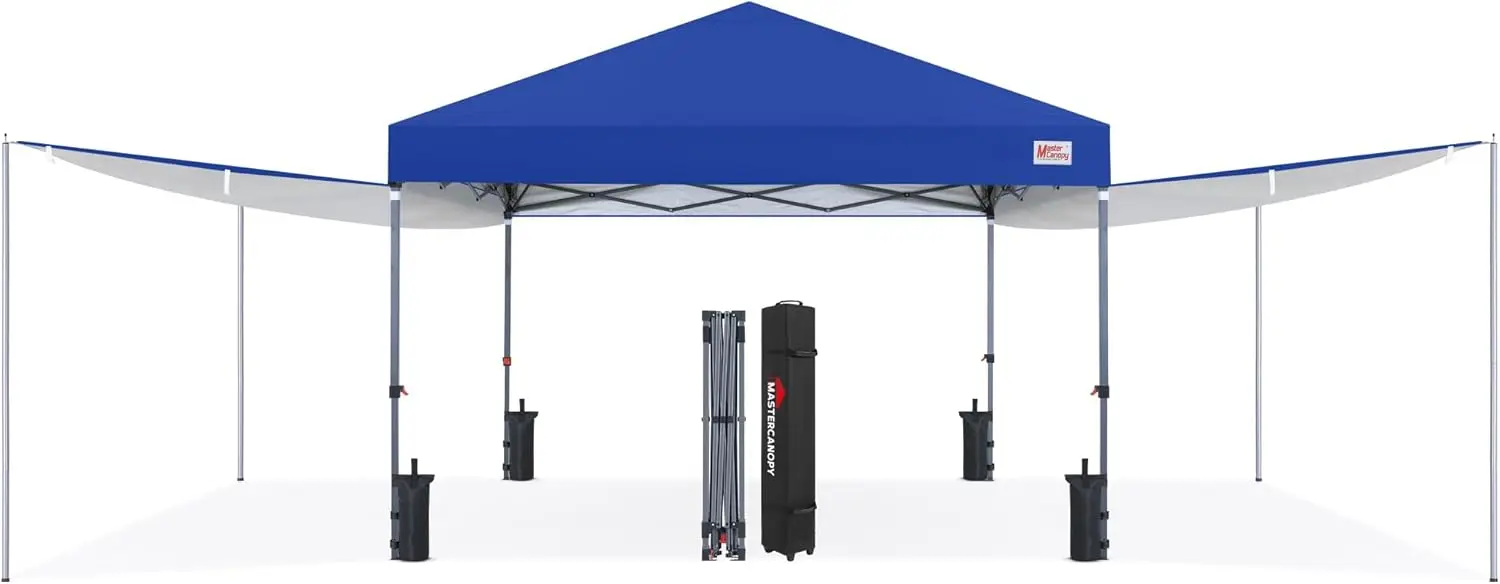 Pop Up 10x10 Canopy Tent with Center Lock, 2 Shelters, 4 Poles, 230 Sq ft of Large Shade Space, for Camping, Picnics & Beach
Pop Up 10x10 Canopy Tent with Center Lock, 2 Shelters, 4 Poles, 230 Sq ft of Large Shade Space, for Camping, Picnics & Beach