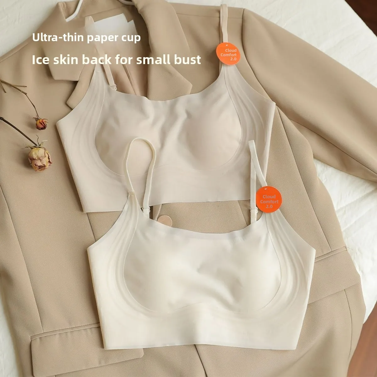 Ultra-Thin Cloud Sensation Women's Bra with Ice Silk Straps And Claw Cups Anti-Sagging Summer Underwear Home Comfortwear
Ultra-Thin Cloud Sensation Women's Bra with Ice Silk Straps And Claw Cups Anti-Sagging Summer Underwear Home Comfortwear