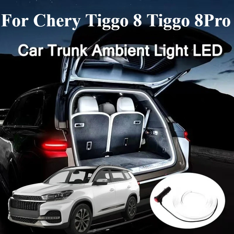 Для Chery Tiggo 8 Tiggo 8Pro задний багажник автомобиля, яркая светодиодная лента, водонепроницаемые гибкие аксессуары
Для Chery Tiggo 8 Tiggo 8Pro задний багажник автомобиля, яркая светодиодная лента, водонепроницаемые гибкие аксессуары