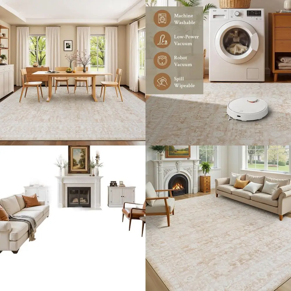 Винтажные бежевые ковры с цветочным узором 8x10, моющиеся, для гостиной, нескользящие нейтральные ковры для столовой, спальни и офиса
Винтажные бежевые ковры с цветочным узором 8x10, моющиеся, для гостиной, нескользящие нейтральные ковры для столовой, спальни и офиса