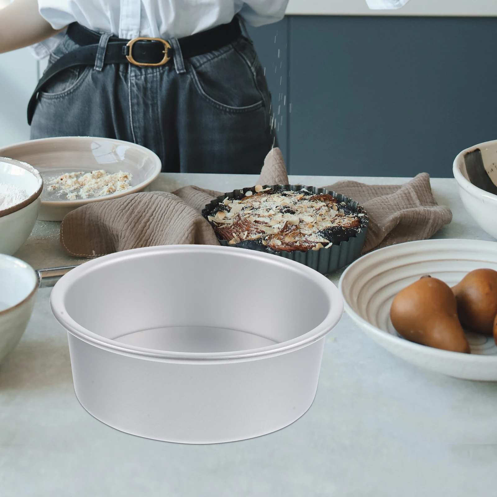 2pcs Round Cake Pan Metal Nonstick Removable Bottom Molds for Baking Wedding Cake Aluminum Alloy Kitchen Tools
2pcs Round Cake Pan Metal Nonstick Removable Bottom Molds for Baking Wedding Cake Aluminum Alloy Kitchen Tools