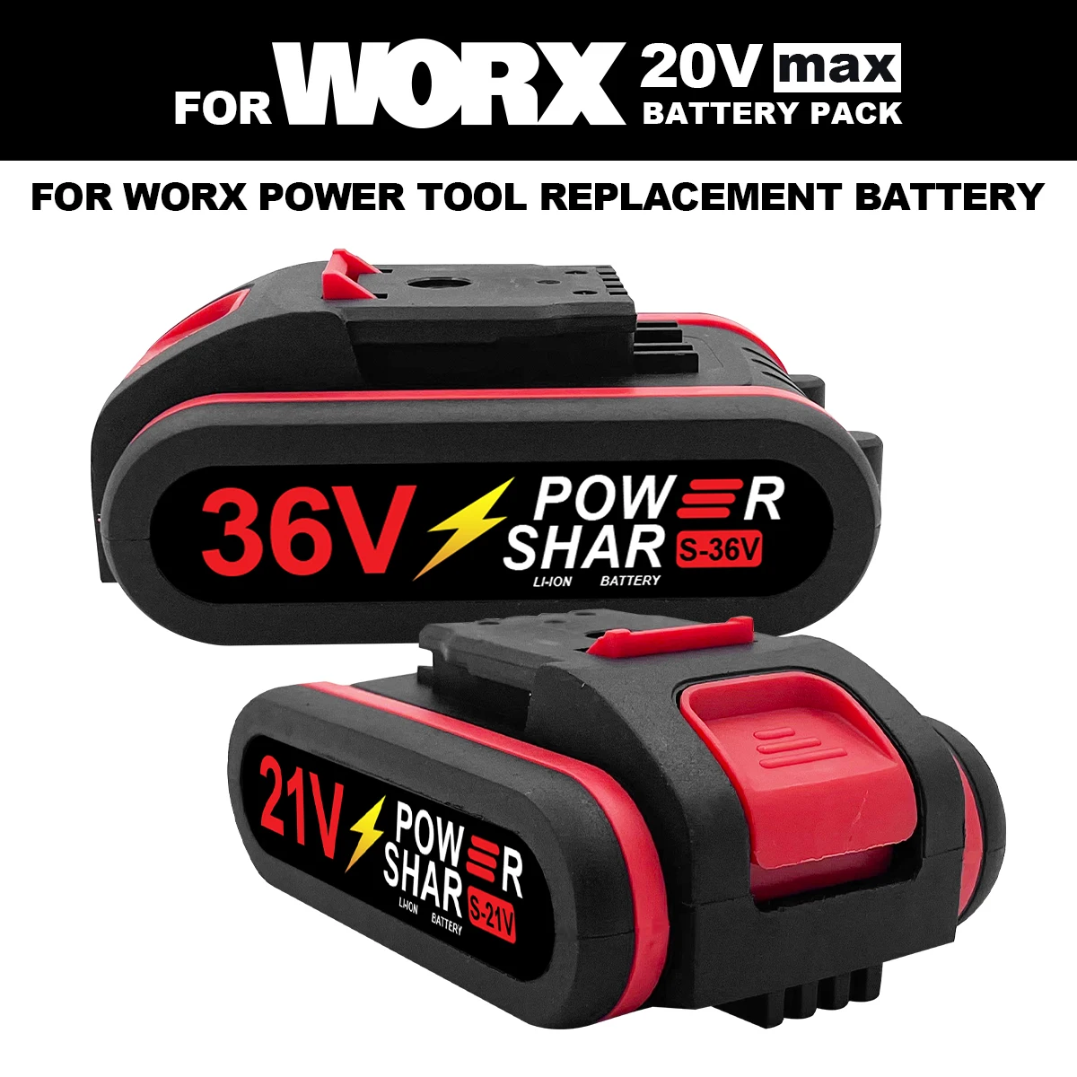 21V Li-ion Replacement Battery For WORX WU 20V Series Cordless Power Drill Saw Wrench Electric Tools Rechargeable Battery Pack
21V Li-ion Replacement Battery For WORX WU 20V Series Cordless Power Drill Saw Wrench Electric Tools Rechargeable Battery Pack