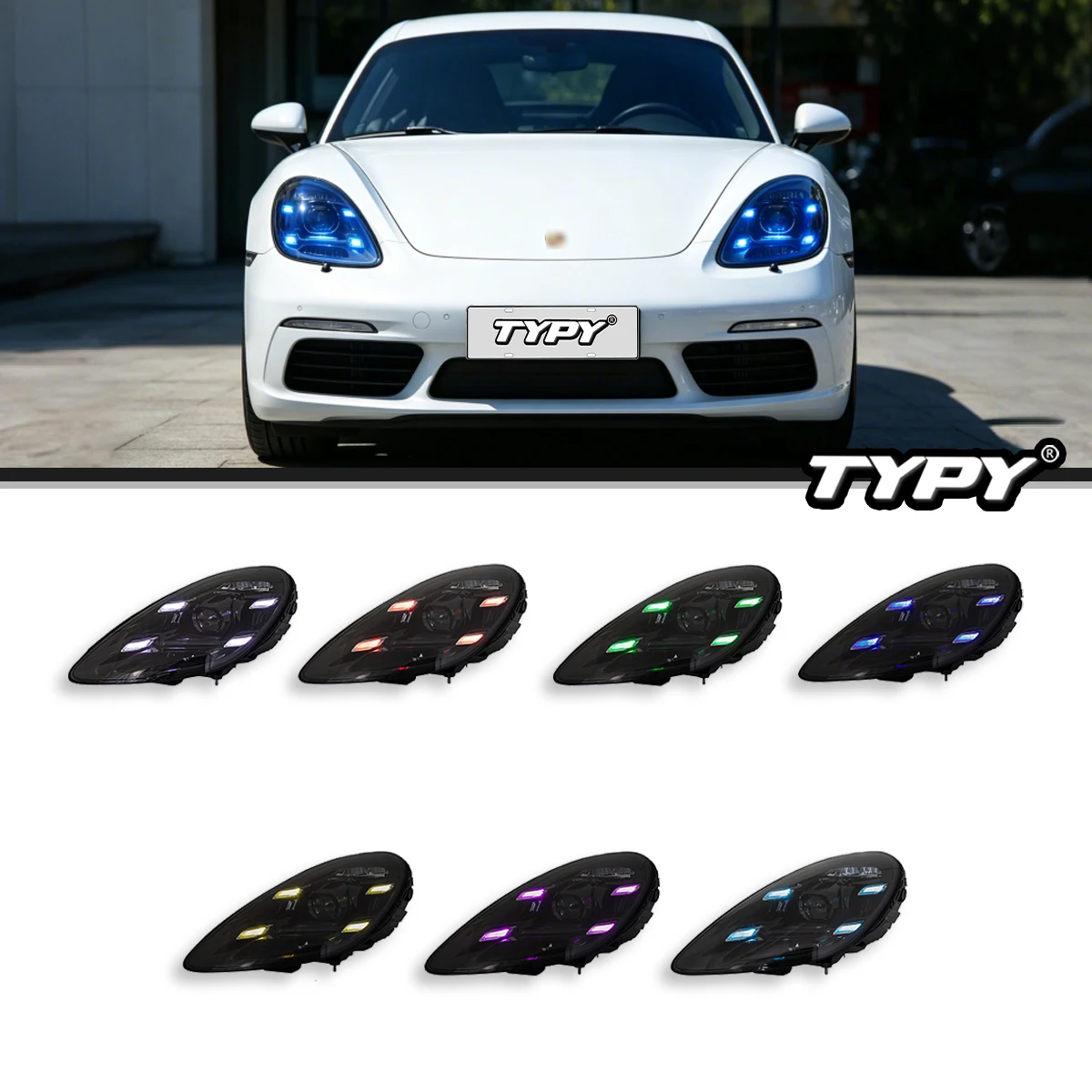 TYPY For Porsche 718 2016-2023 LED Headlights Assembly RGB Start-up Animation DRL Projector Lens Upgraded Auto Lamps Plug & Play
TYPY For Porsche 718 2016-2023 LED Headlights Assembly RGB Start-up Animation DRL Projector Lens Upgraded Auto Lamps Plug & Play