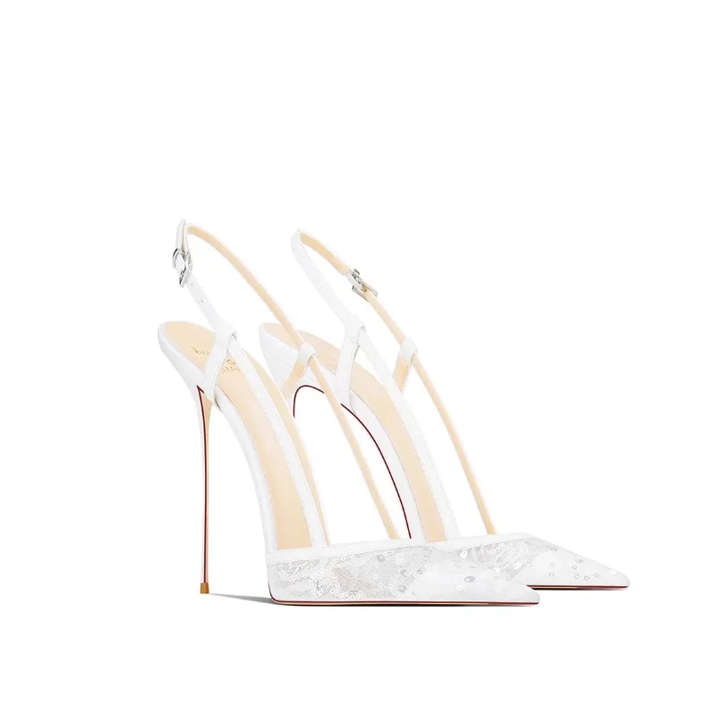 2025 Summer New Women High Heels Pointed Toe White Elegant French Style Shoes for Dress Wedding Shoes
2025 Summer New Women High Heels Pointed Toe White Elegant French Style Shoes for Dress Wedding Shoes