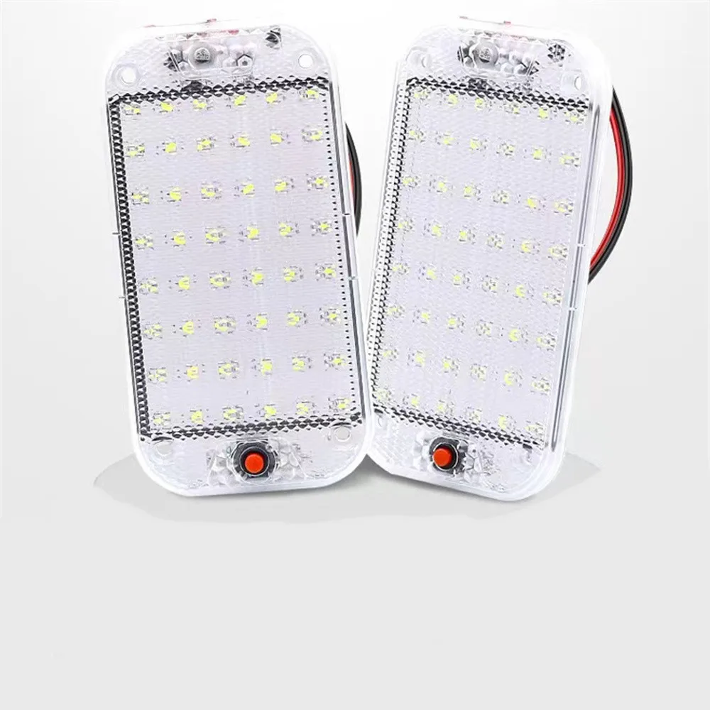 48 LED 12V-24V Panel Light Car Interior Reading Lamp High Brightness Cabin Lights For Van Truck RV Boat Camper Lights Strip
48 LED 12V-24V Panel Light Car Interior Reading Lamp High Brightness Cabin Lights For Van Truck RV Boat Camper Lights Strip