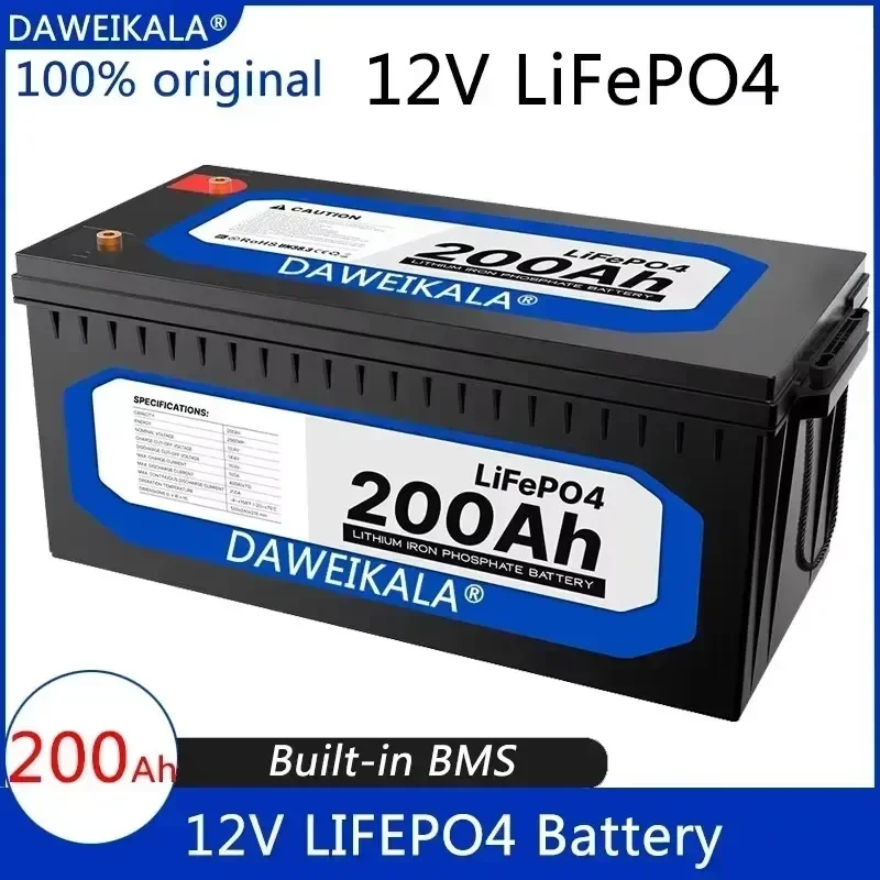 Высокопроизводительный аккумулятор LiFePO4 12 В 200 Ач с BMS для солнечного троллингового двигателя RV, литий-железо-фосфатный
Высокопроизводительный аккумулятор LiFePO4 12 В 200 Ач с BMS для солнечного троллингового двигателя RV, литий-железо-фосфатный