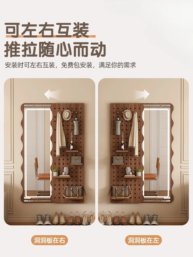 Push-pull invisible full-length mirror full-body household wall mirror can block the living room entrance entrance mirror
Push-pull invisible full-length mirror full-body household wall mirror can block the living room entrance entrance mirror