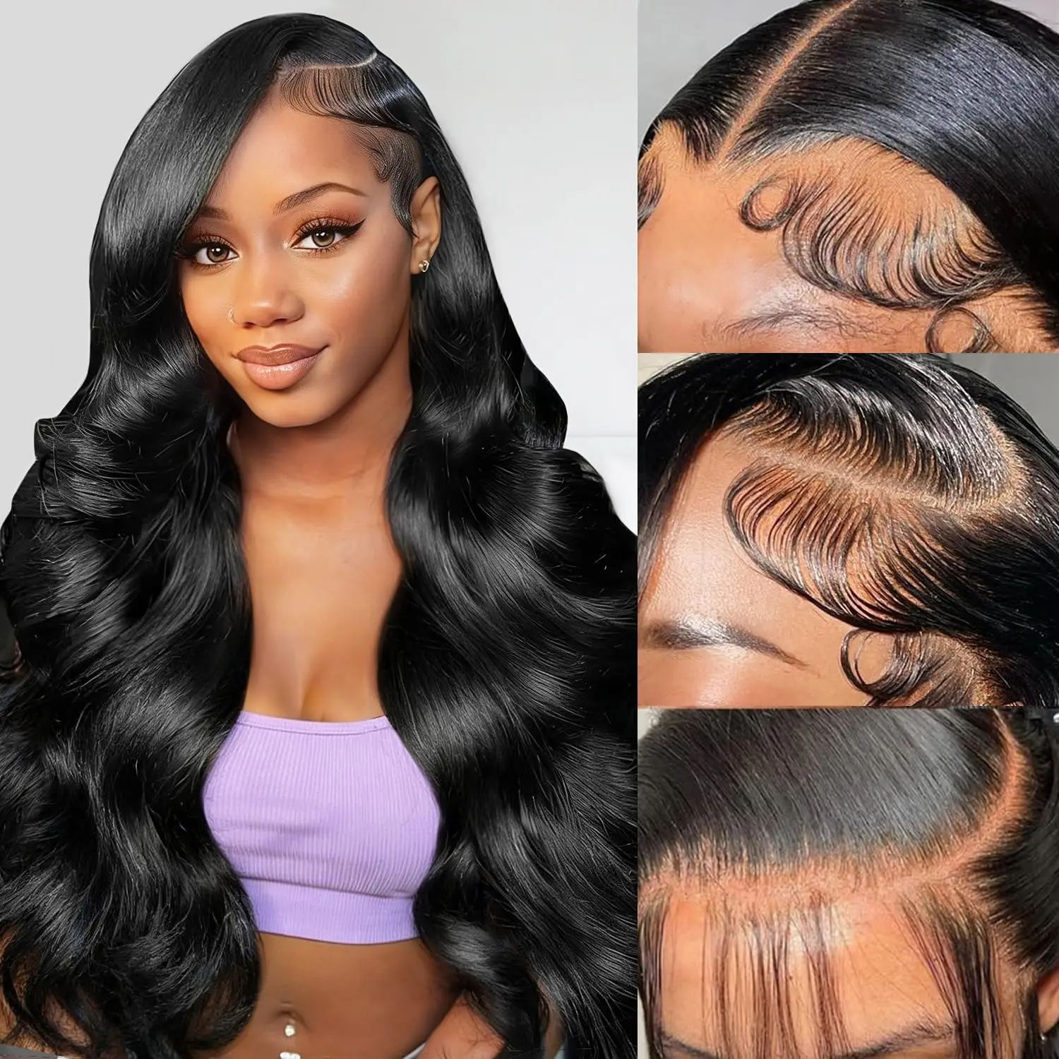 30 Inch 13x6 Lace Front Wigs Human Hair Pre Plucked Body Wave HD Transparent Lace Frontal Wigs Human Hair Real 180% Density Glue
30 Inch 13x6 Lace Front Wigs Human Hair Pre Plucked Body Wave HD Transparent Lace Frontal Wigs Human Hair Real 180% Density Glue