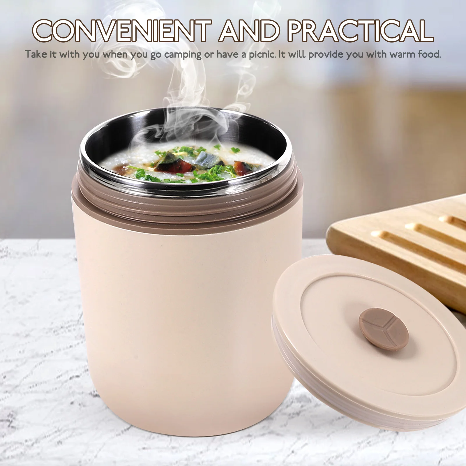 Stainless Steel Insulated Food Cup Portable Thermal Container Smoldering Mini Pot Outdoor Camping Picnic Lunch Storage Widen
Stainless Steel Insulated Food Cup Portable Thermal Container Smoldering Mini Pot Outdoor Camping Picnic Lunch Storage Widen