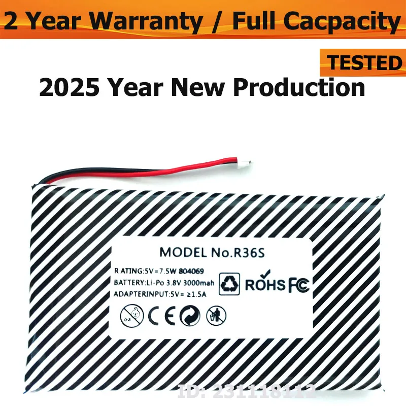 Оригинальный новый аккумулятор для 3,8 В 3000 мАч для консоли с открытым исходным кодом R36S R36H, замена аккумулятора игрового автомата
Оригинальный новый аккумулятор для 3,8 В 3000 мАч для консоли с открытым исходным кодом R36S R36H, замена аккумулятора игрового автомата