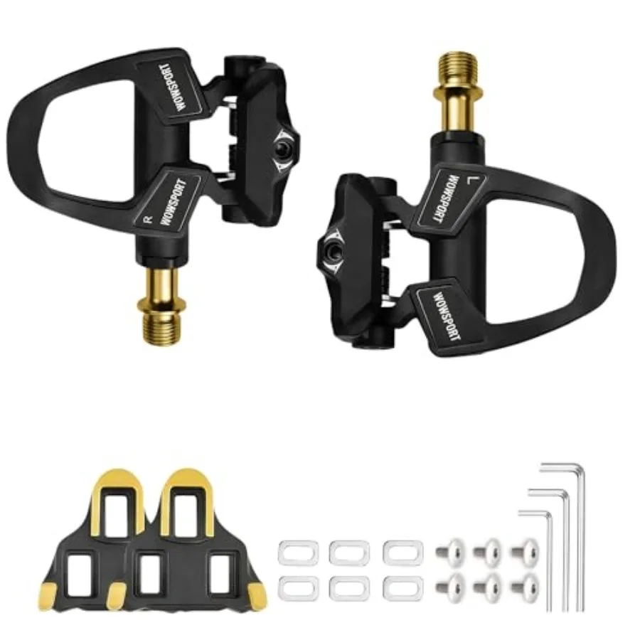 Road Bike Pedals Carbon Fiber Road Bike Pedals TopRace-W9000 Ultra Lightweight Clipless Pedals with Titanium Spindle and Cerami
Road Bike Pedals Carbon Fiber Road Bike Pedals TopRace-W9000 Ultra Lightweight Clipless Pedals with Titanium Spindle and Cerami