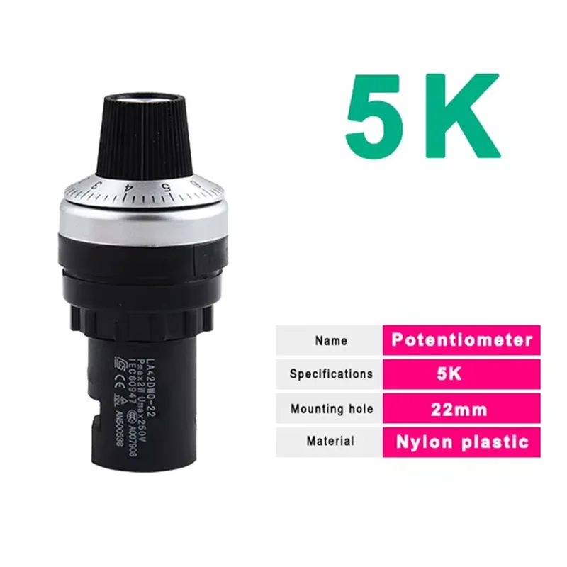 Variable Frequency Potentiometer Special For Speed Regulation 5K Special For Speed Regulation
Variable Frequency Potentiometer Special For Speed Regulation 5K Special For Speed Regulation
