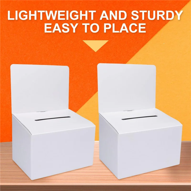 48 Pack Cardboard Ballot Box With Slot, Raffle Boxes 6X6inch, Suggestion Boxes With Removable Slot, Donation Boxes
48 Pack Cardboard Ballot Box With Slot, Raffle Boxes 6X6inch, Suggestion Boxes With Removable Slot, Donation Boxes